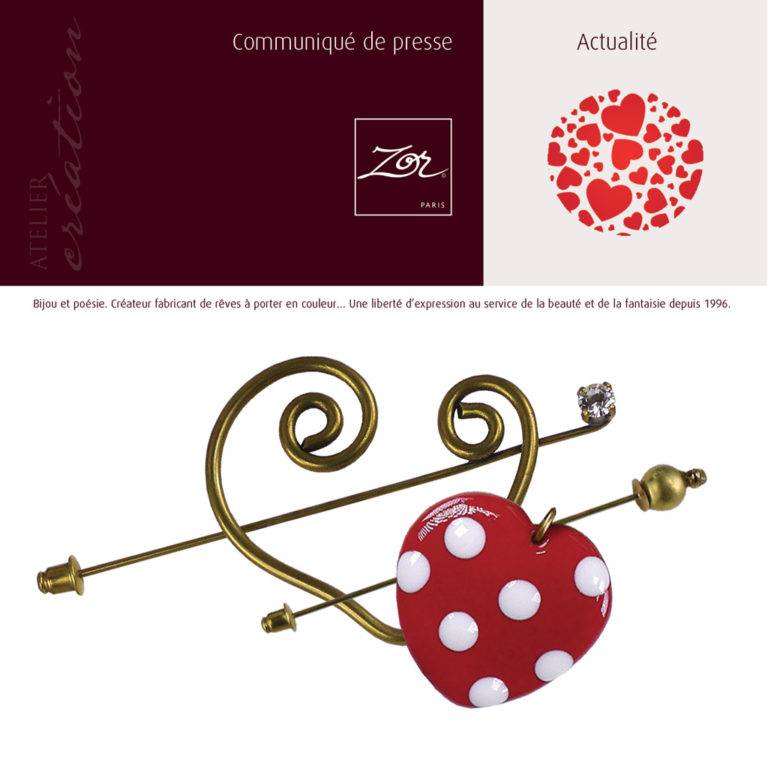 Bijouterie Fête des mères et Saint Valentin, bijoux de créateur. Idées de cadeau femmes, hommes enfants. Création Zor Paris 02. Montorgueil, Sentier