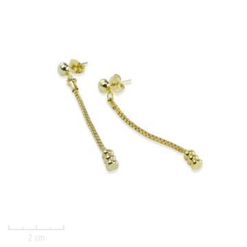 Boucle d oreille bohème percée longue et pendante. Chaîne or, bijou fantaisie Zor