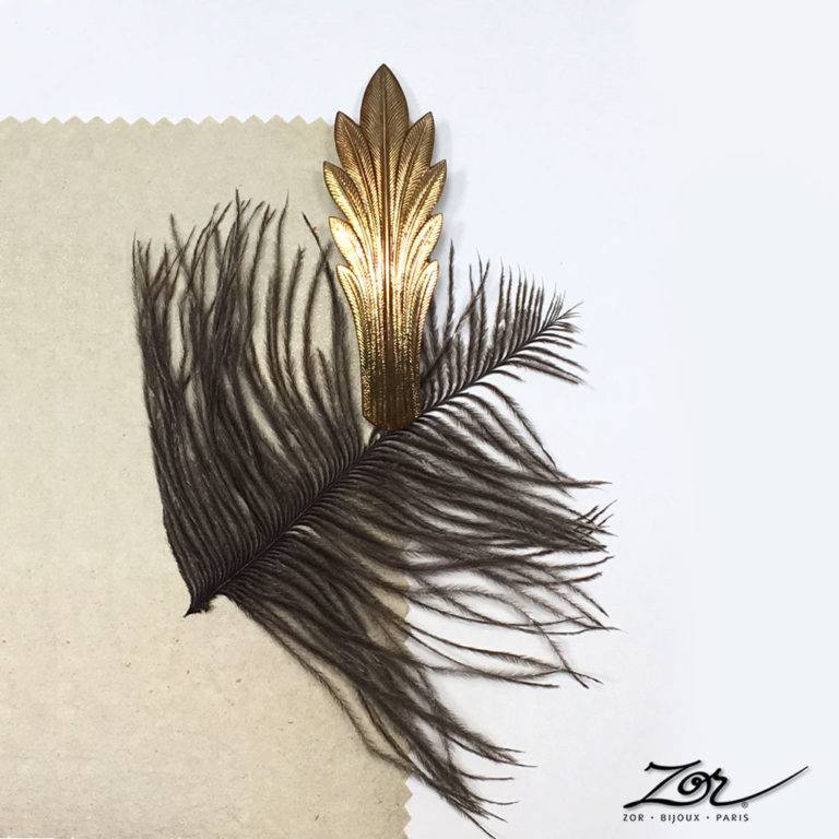 Barrette à cheveux, bijou de tête Palme d'or du festival de Cannes. Zor fait son cinéma! Création de parures pour coiffures et évènements à Paris Sentier