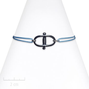 Bracelet Homme Manille à cordage réglable. Bijou marin au masculin par Zor création Paris 2