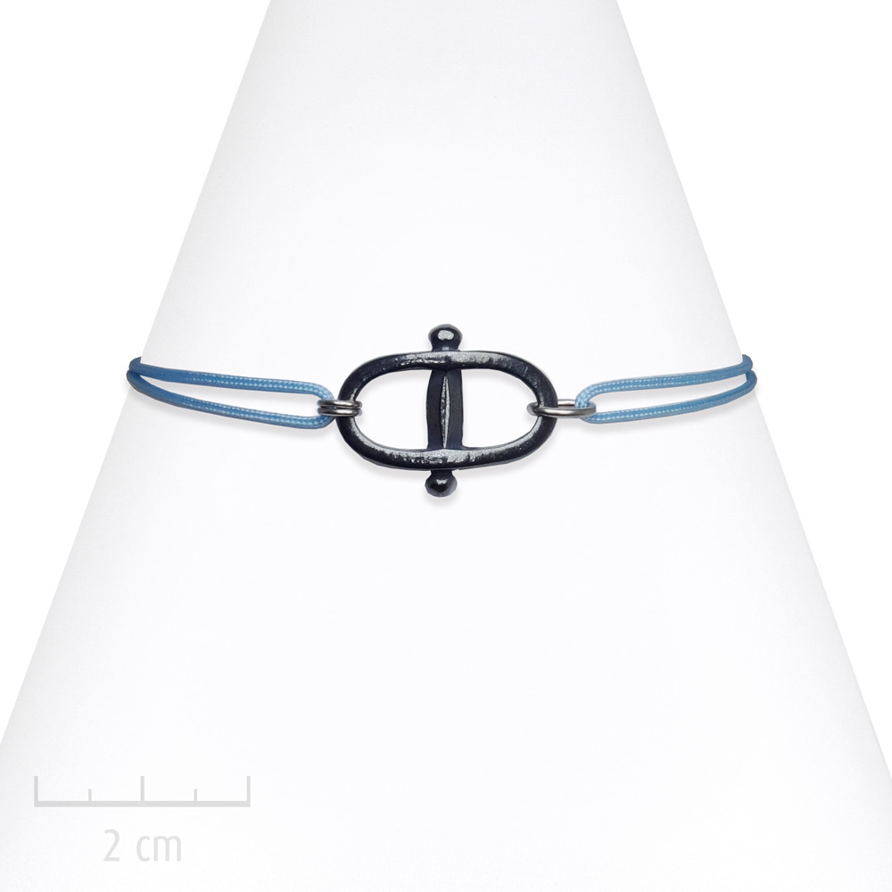 Bracelet Homme Manille à cordage réglable. Bijou marin au masculin par Zor création Paris 2
