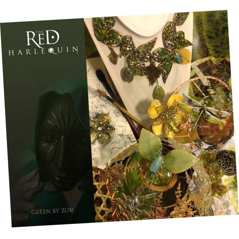 THR-The Red Harlequin. Green traibe, serie Arlequin Rouge, la Tribu Verte par Bijoux Zor Paris