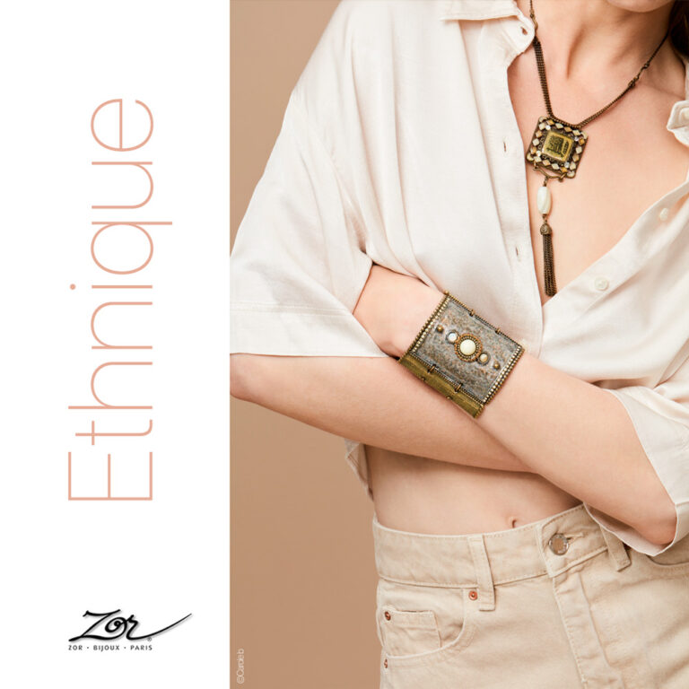 Creation: collier et manchette Scheherazade. Beau bijou haut de gamme bijoutier Zor Paris 1