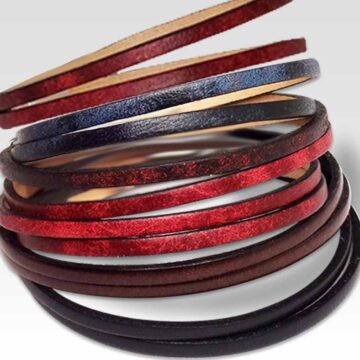 Cuir lacet, cordon, un choix de taille en sur-mesure. Fabrication personnalisée. Atelier-bijouterie Zor Paris