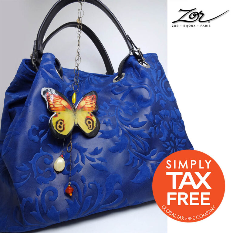 Shopping refund. Tax Free on clothing, accessories, souvenirs, jewelry store. Bag, fashion accessories at Zor Paris 2