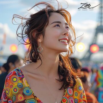 Boucle d’oreille Ludique 17